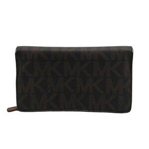 Michael Kors Brown Monogram Coated Canvas Wallet